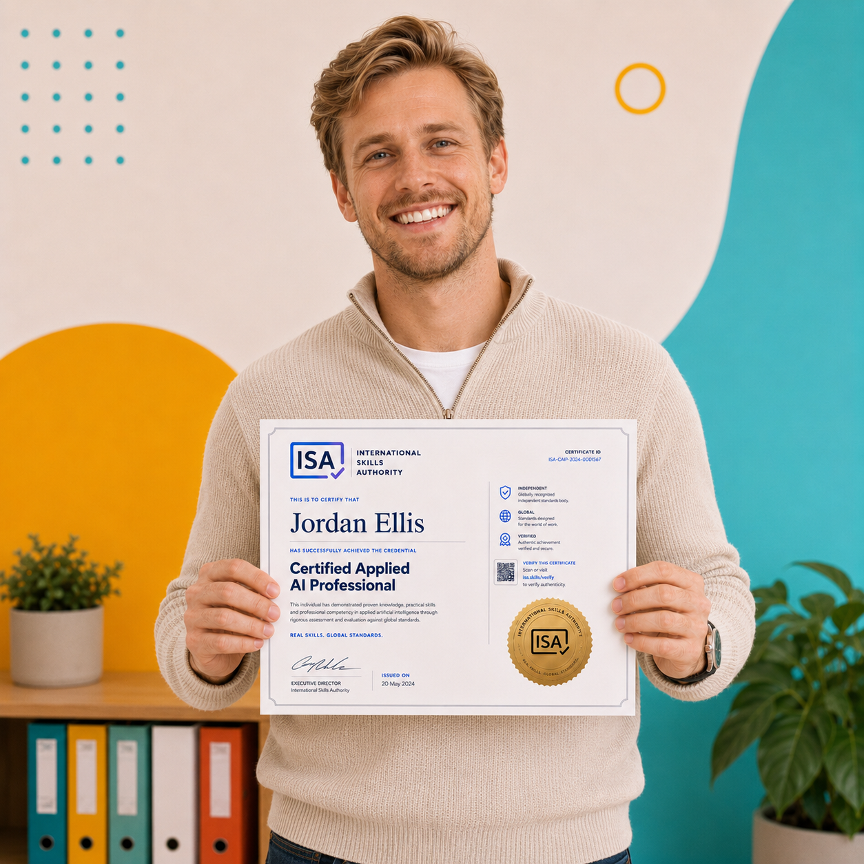 Professional with applied AI certificate